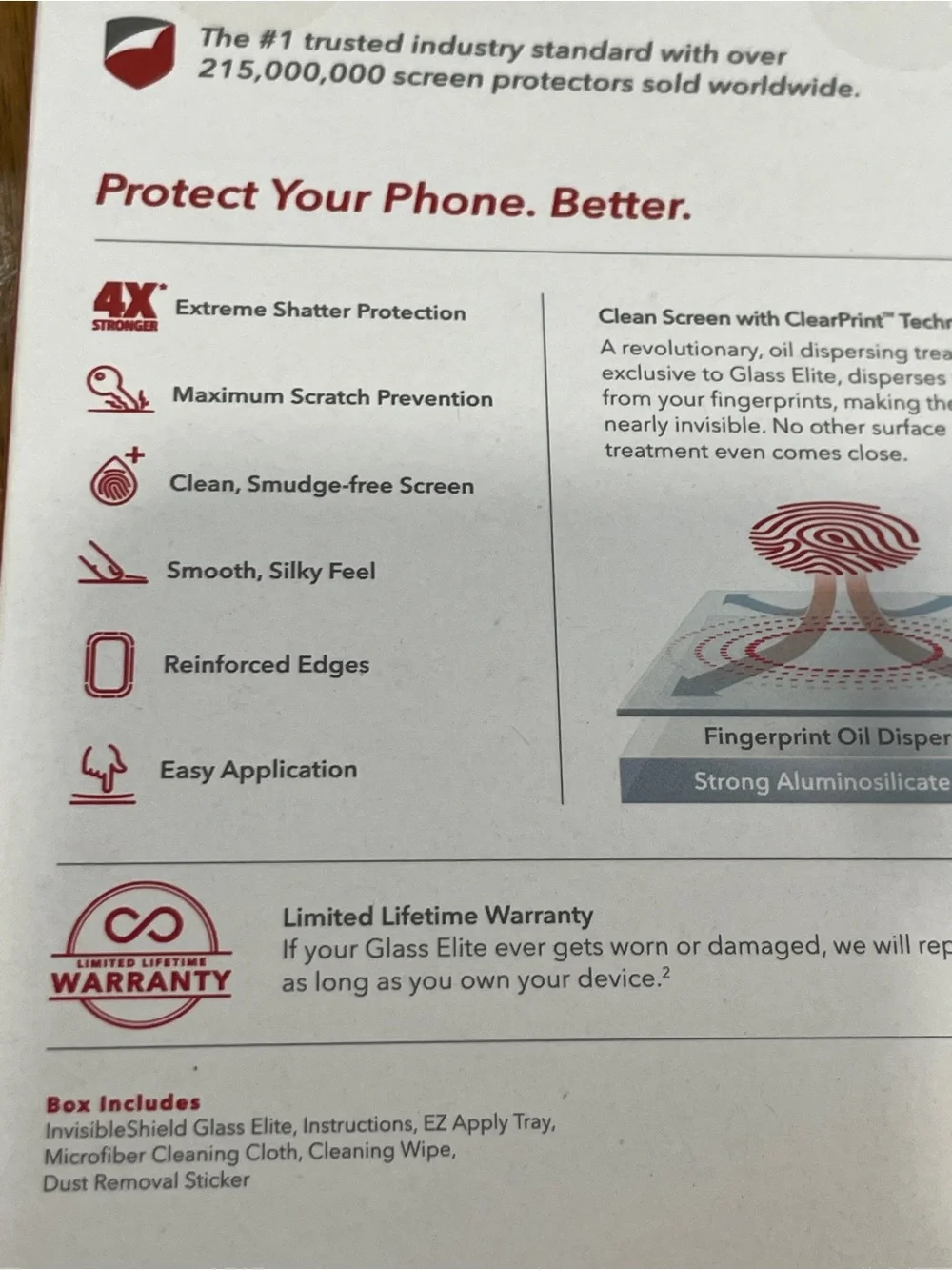 ZAGG Glass Elite Tempered Glass Screen Protector for iPhone 11 Pro / Xs / X